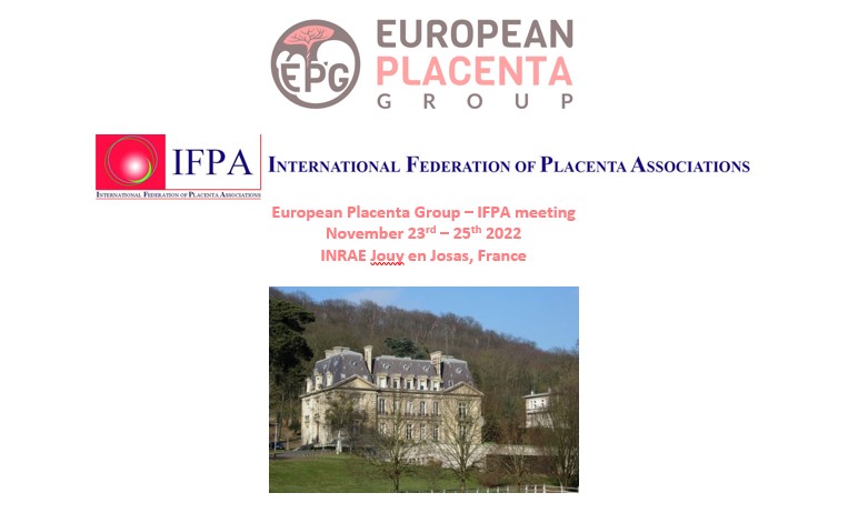 18e congrès European Placenta Group (EPG), du 23 au 25 novembre 2022, à INRAE Jouy-en-Josas